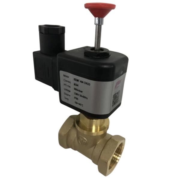 Клапан электромагнитный РЕНОМЕ КЕМГ N.A. DN20 600 mbar