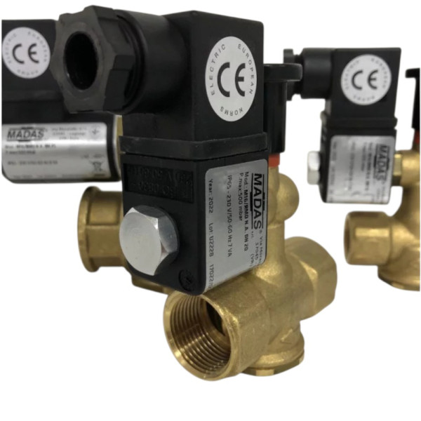 Клапан електромагнітний MADAS M16/RMO N.A. DN15 500 mbar (напівпрохідний)