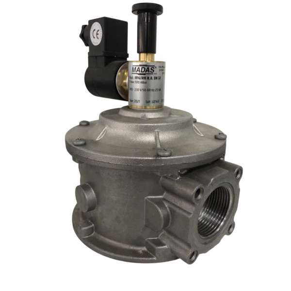 Клапан електромагнітний MADAS M16/RMO N.A. DN15 500 mbar (напівпрохідний)
