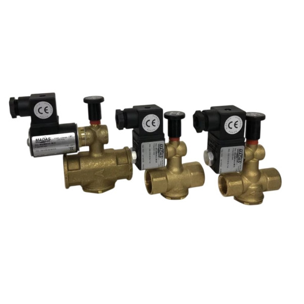 Клапан електромагнітний MADAS M16/RMO N.A. DN15 500 mbar (напівпрохідний)