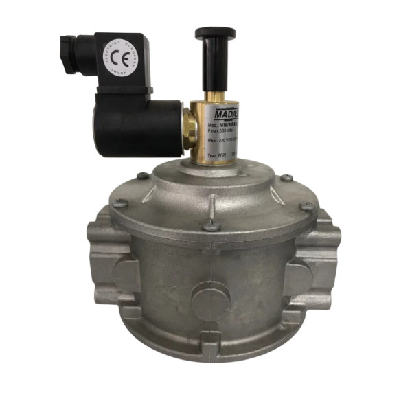 Клапан електромагнітний MADAS M16/RMO N.A. DN15 500 mbar (напівпрохідний)