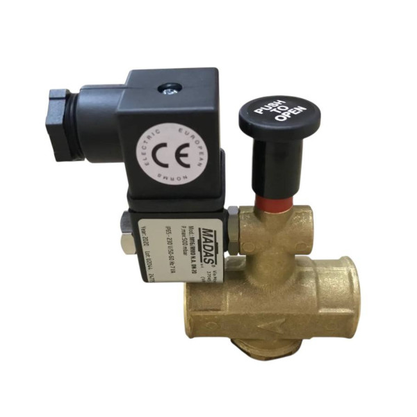 Клапан MADAS M16/RMO N.A. DN20 500 mbar 12V (напівпрохідний)