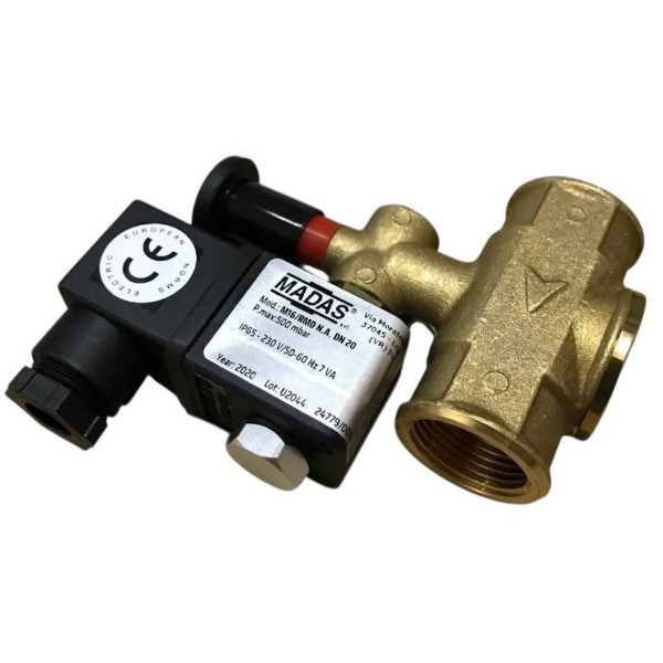 Клапан MADAS M16/RMO N.A. DN20 500 mbar 12V (напівпрохідний)