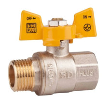 Кран кульовий SD Plus 3/4" PN40 ВЗ (мама-папа)