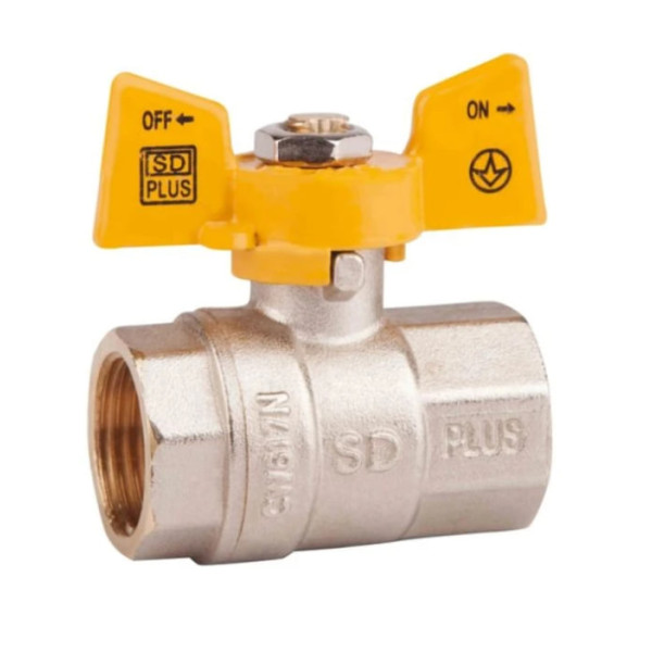 Кран кульовий SD Plus 1/2" PN40 ВВ (мама-мама)